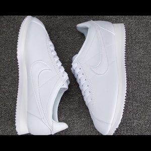 Triple White Nike Cortez