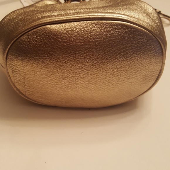 SOLD.  Michael Kors Gold Frankie Crossbody - Picture 7 of 8