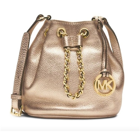 Michael Kors Handbags - SOLD.  Michael Kors Gold Frankie Crossbody