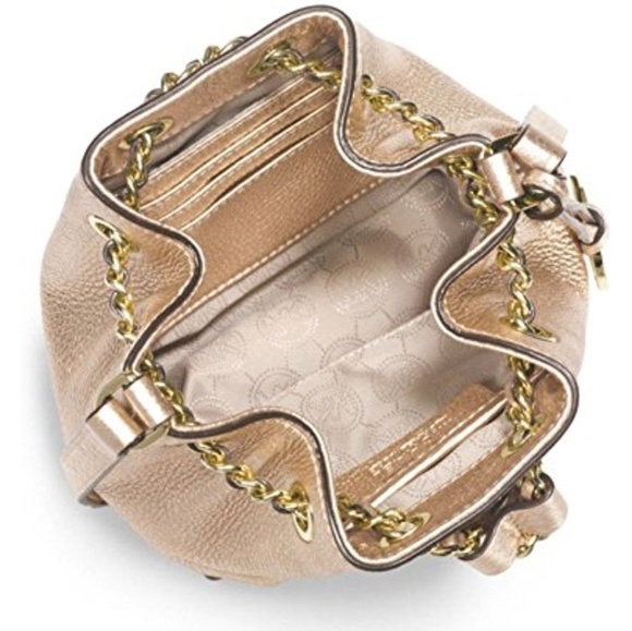 SOLD.  Michael Kors Gold Frankie Crossbody - Picture 2 of 8