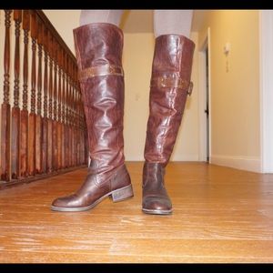 Jessica Simpson over the knee leather boot