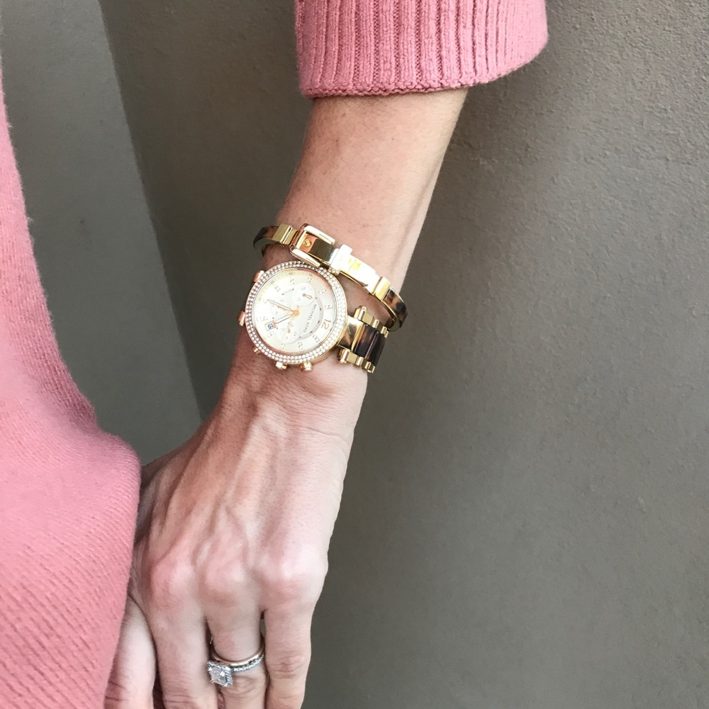 Michael Kors Parker Watch and Matching Bracelet