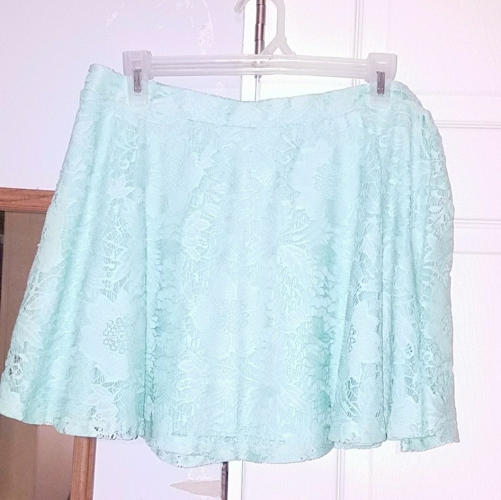 Mint Green Skater Skirt