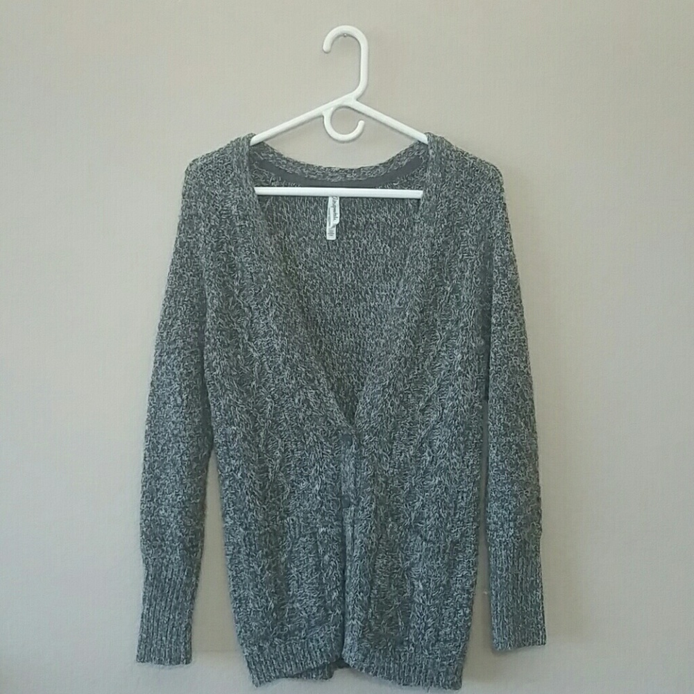 NWOT Gray Knit Areopostale Sweater Cardigan