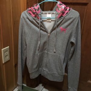 Victoria’s Secret sequin sweatshirt. Size xs