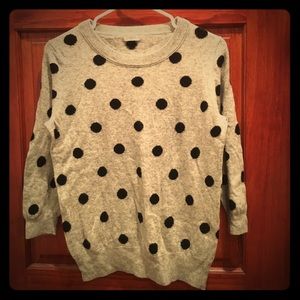 Grey polka dot sweater