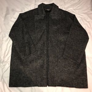 Zara Woman Wool Cocoon Shaped Jacket Size M