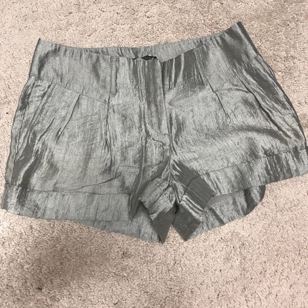 Express metallic shorts size 0
