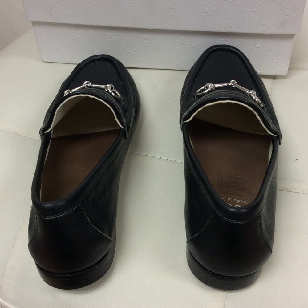 Gucci Kids Black Leather Loafers - Picture 3 of 7