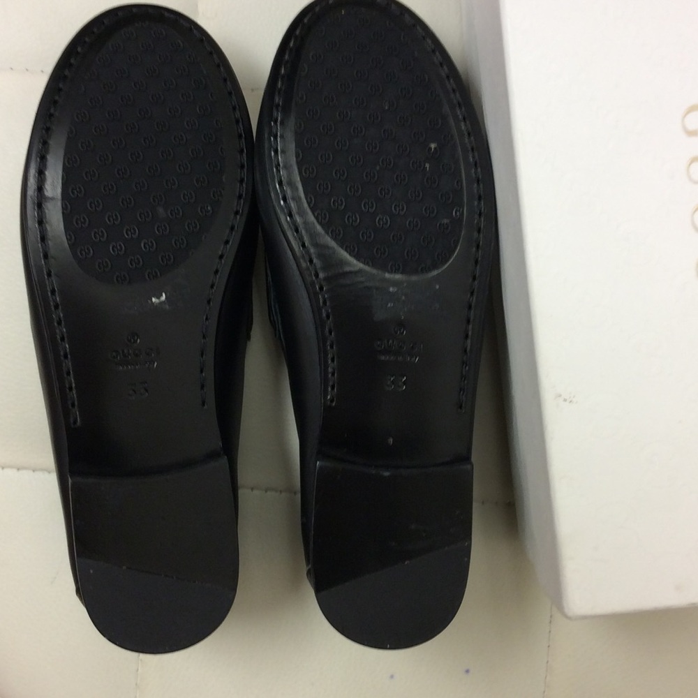 Gucci Kids Black Leather Loafers - Picture 4 of 7