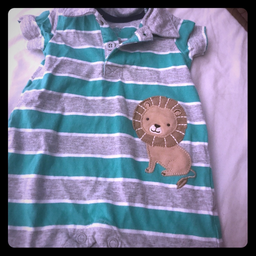 Boys one piece newborn romper