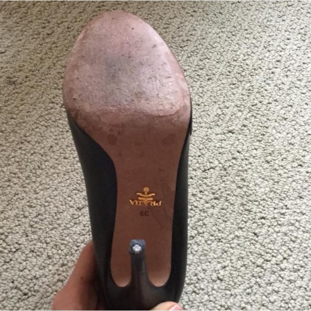 Prada Like New Peep Toe Booties - Picture 6 of 6