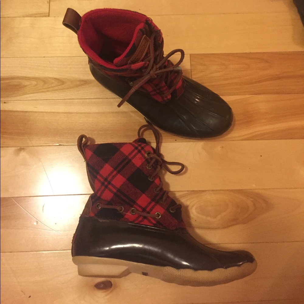 Women's Sperry Top-Sider size 8 flannel boots