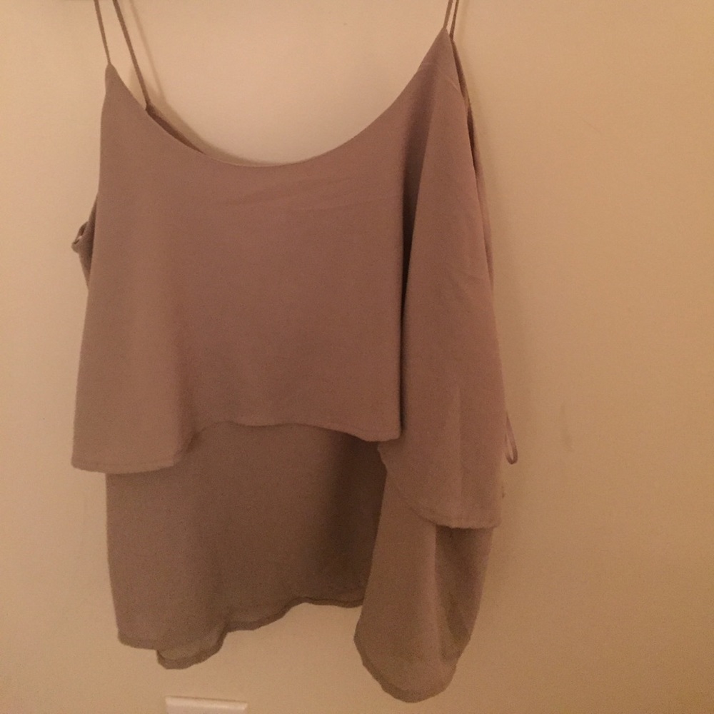 Paper Crane beige tank top