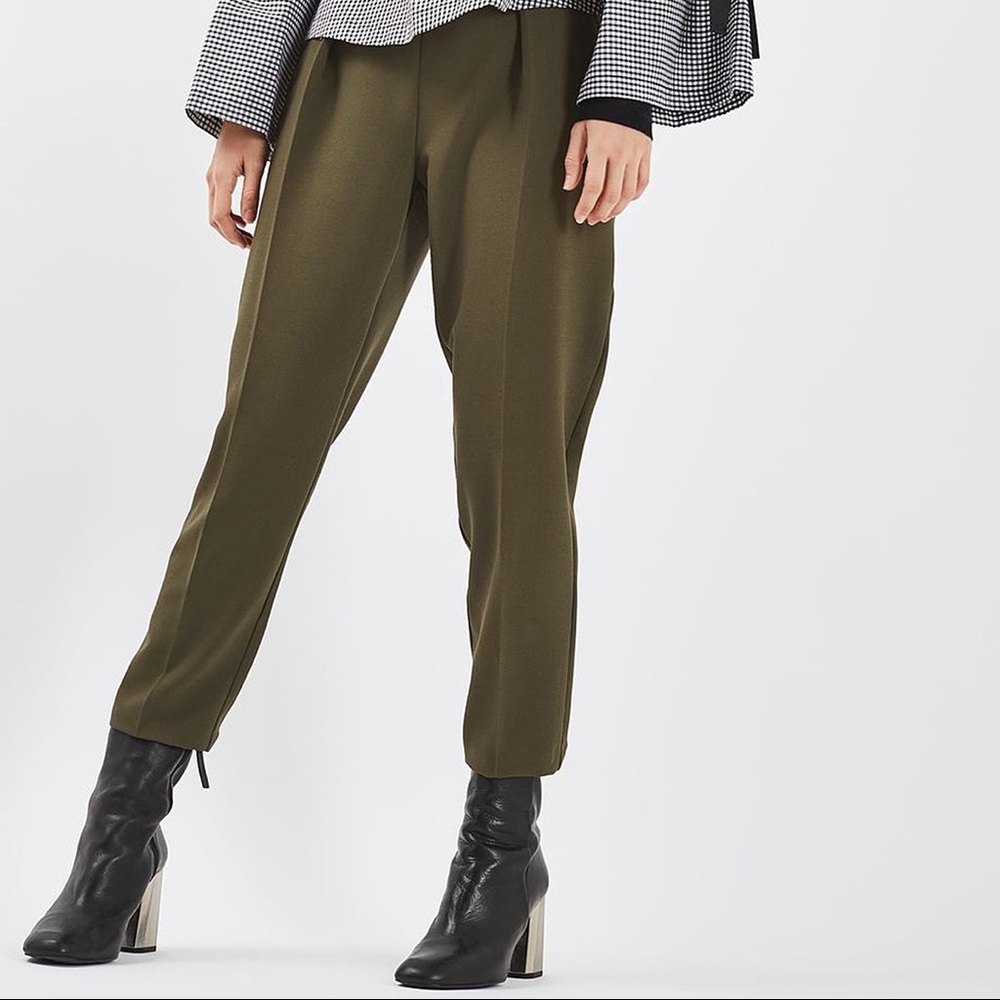 topshop // slim pleated trousers - Picture 2 of 4