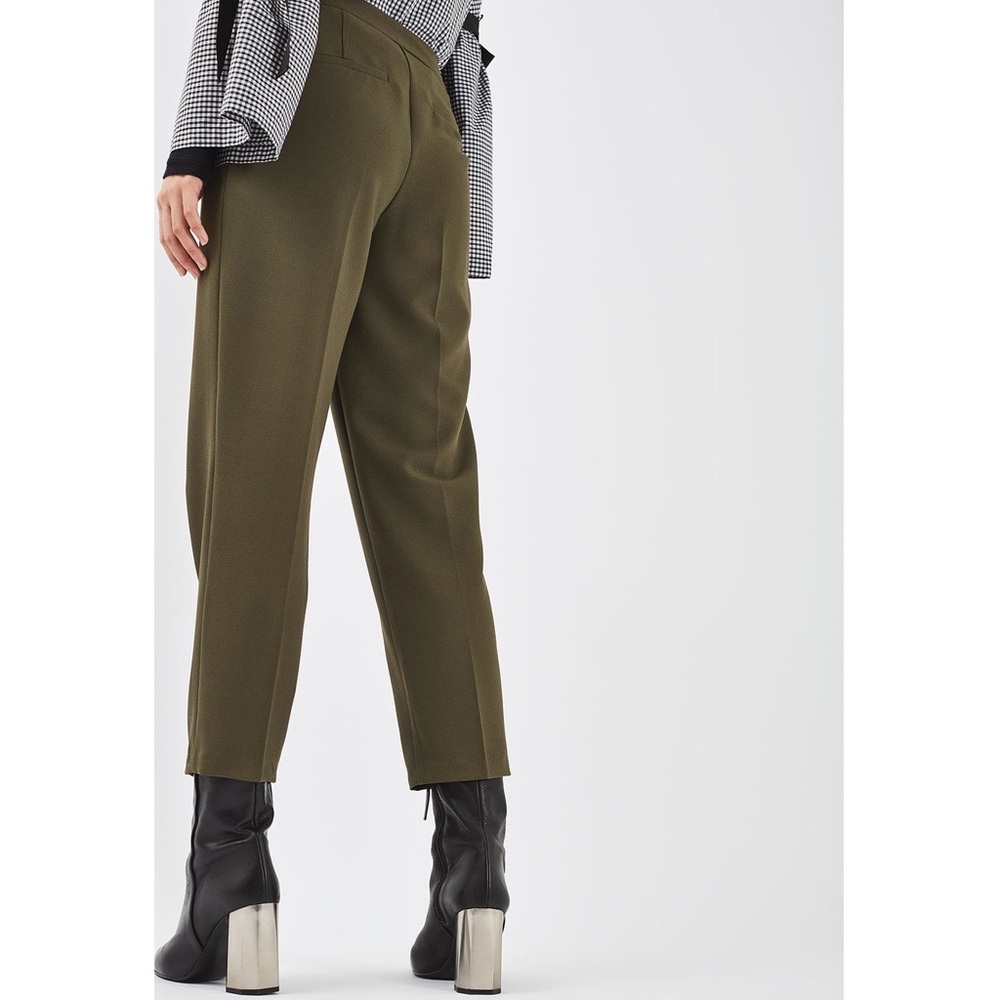 topshop // slim pleated trousers - Picture 3 of 4