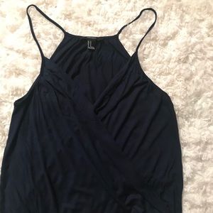 Navy Flowy Tank from Forever 21
