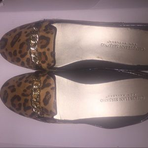 Christian Siriano Leopard print shoes