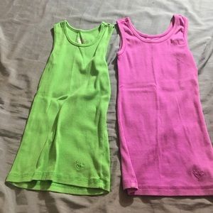 Justice tank top lot of 2 size 7