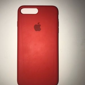 AUTHENTIC RED APPLE IPHONE 7+ CASE (NWOT)