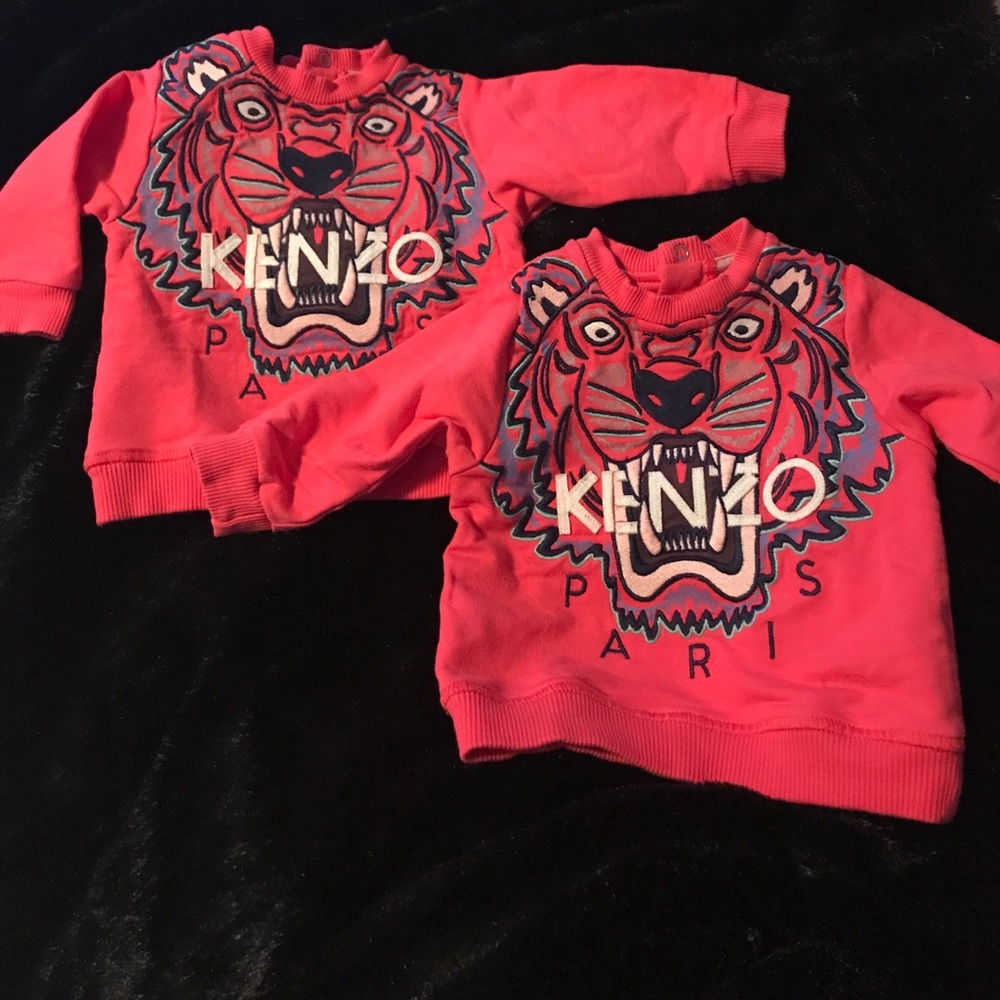 Kenzo kids hot pink sweatshirt! 2 AVAILABLE!