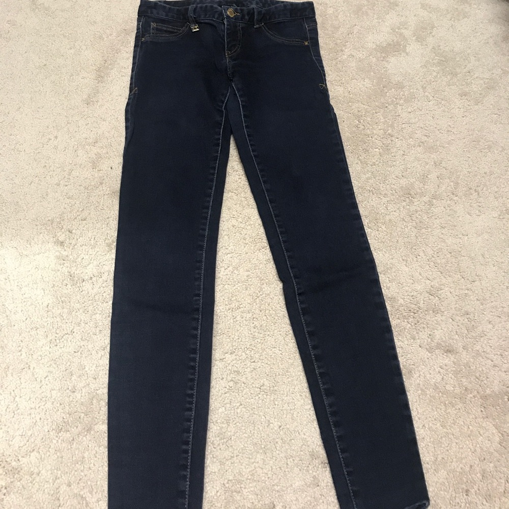 Armani Exchange jean leggings in dark indigo size2