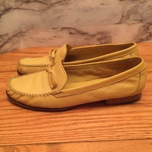 Coach Yellow Moccasins