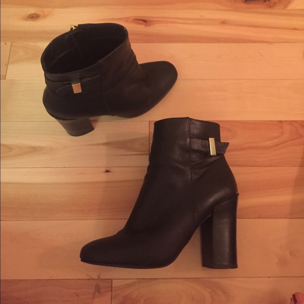 Black Express booties size 8