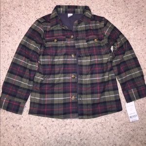 Boys Fleece lined shirt with tags size 5