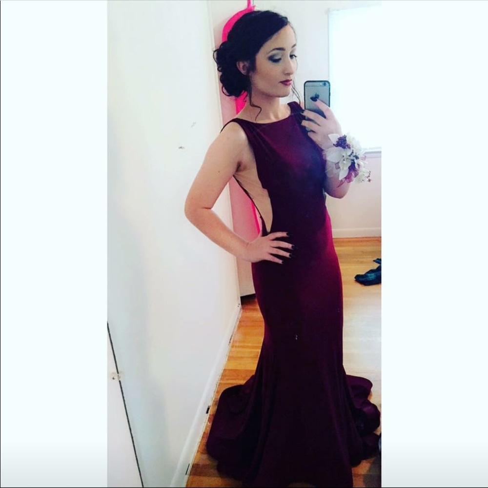 Jovani Maroon Dress