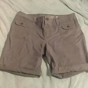 Grey Bermuda Cargo Shorts