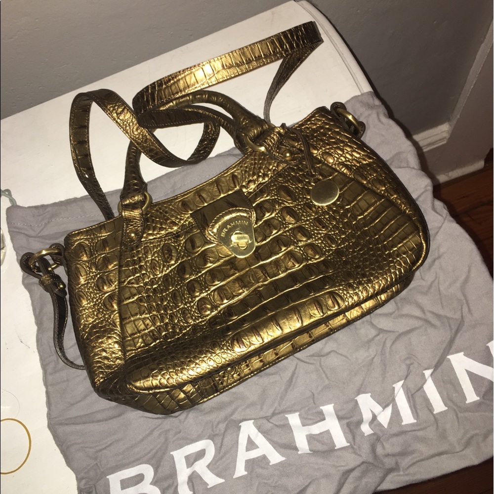 Gold brahmin bag