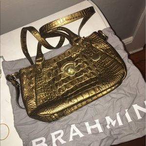 Gold brahmin bag