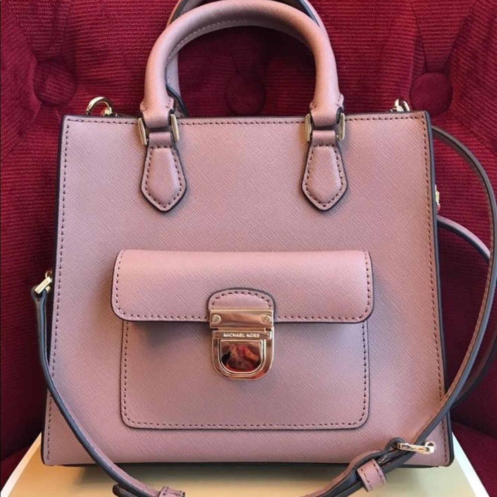 Michael Kors dusty rose Bridget Handbag NWT
