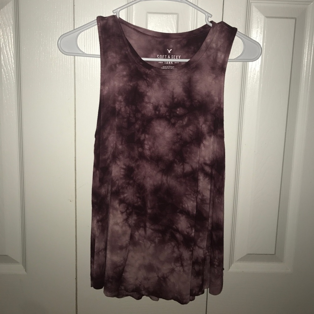 Soft tye-dye tank from American eagle
