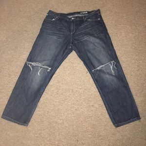 Gap Ripped Boyfriend Jeans (DIY)