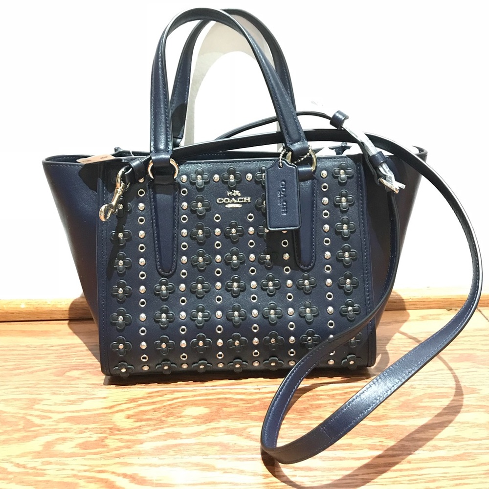 NWT Coach Floral Rivets Mini Crossbody