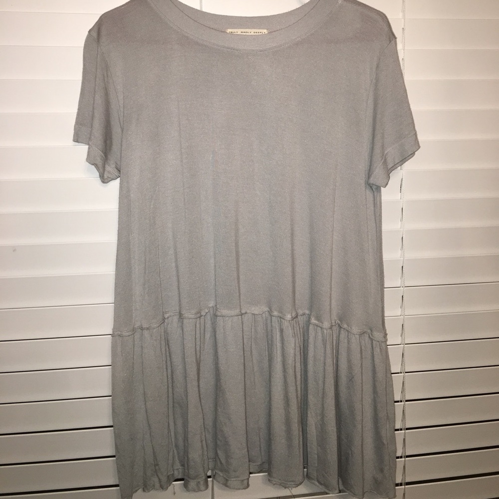 urban outfitters peplum t-shirt
