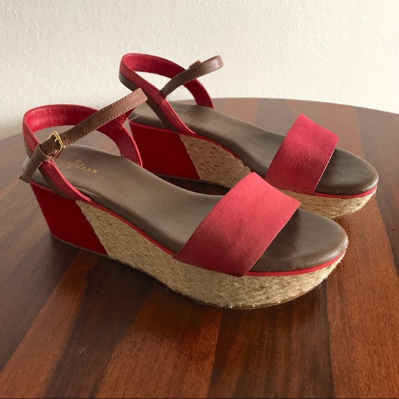 cole haan red sandals