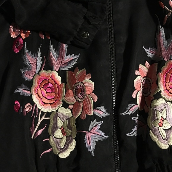 a. moss embroidered bomber jacket - Picture 5 of 7