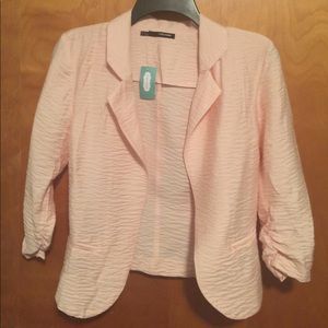 Maurices crinkled pink blazer