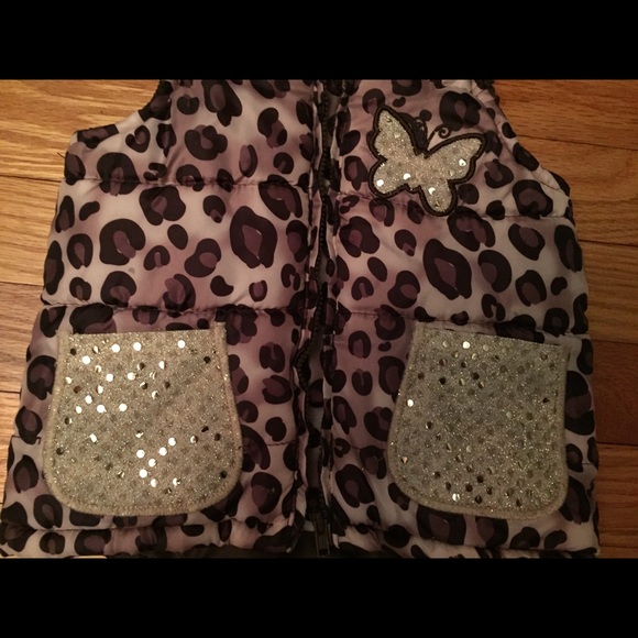 Animal print sequined toddler girl 18mo. vest! - Picture 4 of 4