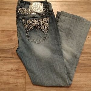 Miss Me Signature Boot Bling Jeans