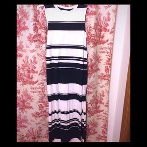 Lou and Grey Navy and White striped dress