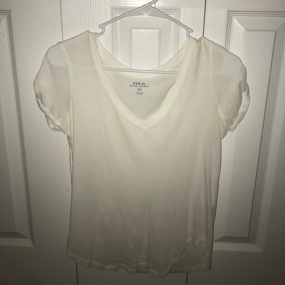 A white polo top