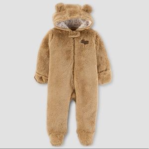 Adorable Newborn Sherpa Bear Onesie