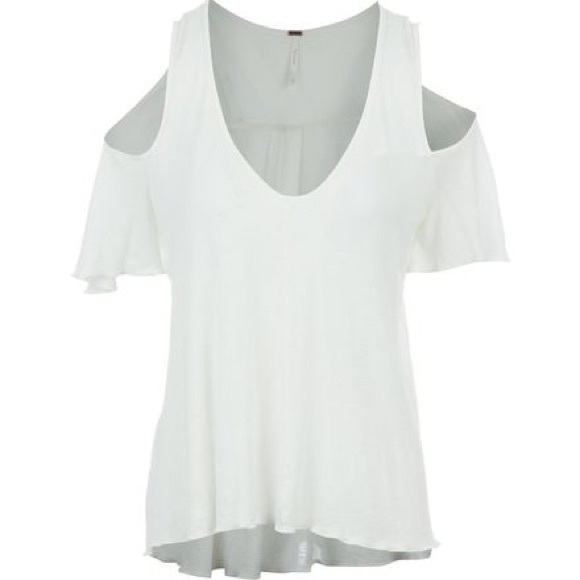 NWT Free People Bittersweet T-Shirt Women's IVORY - Picture 3 of 5