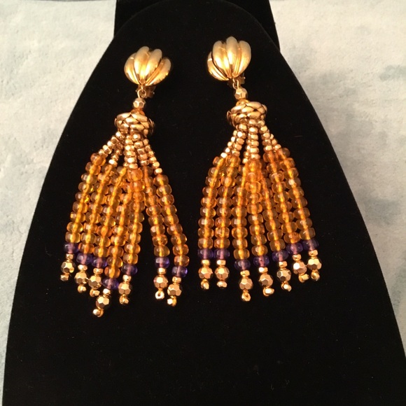 VINTAGE Italian Designer Clip Earrings REDUCED - Picture 1 of 2