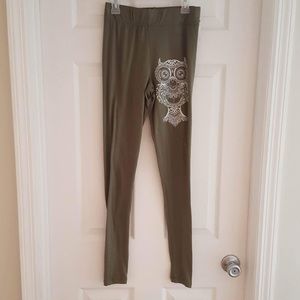 Owl print leggings from Rue 21