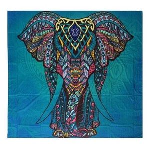 Indian Mandala Elephant Tapestry